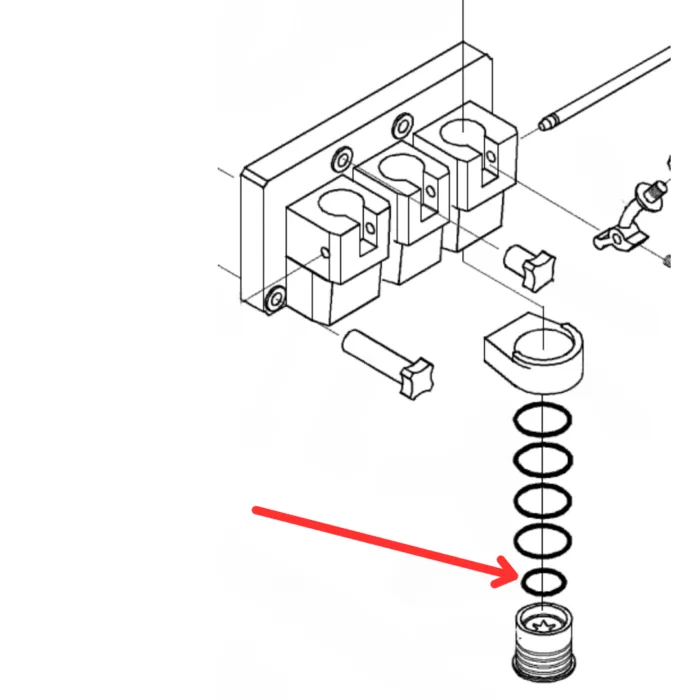 Pierścień o-ring wewnętrzny dystrybutora syropów - obrazek 2