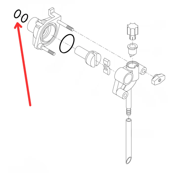O-ring wału pompy Soft i Jetwip VITON - Oryginał - obrazek 2