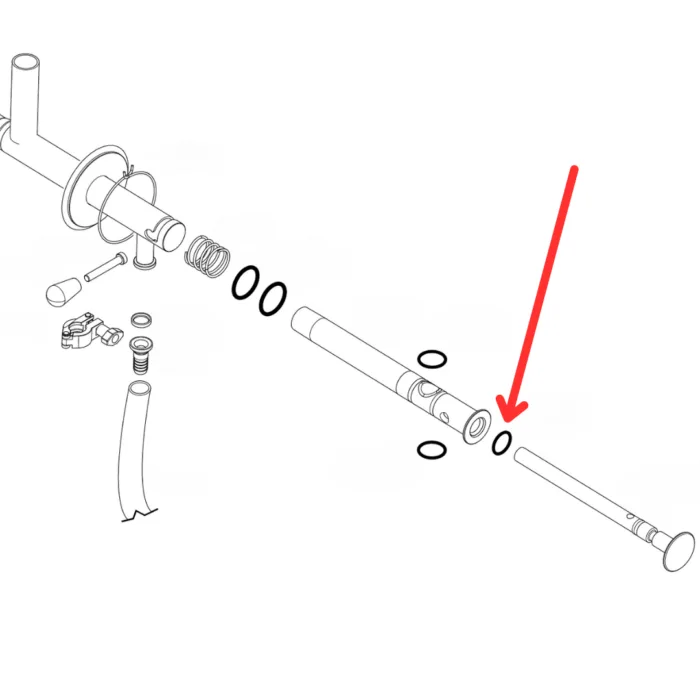O-ring wewnętrzny wylewki Pastomaster 120 RTL, XPL P - 180 RTL - obrazek 3