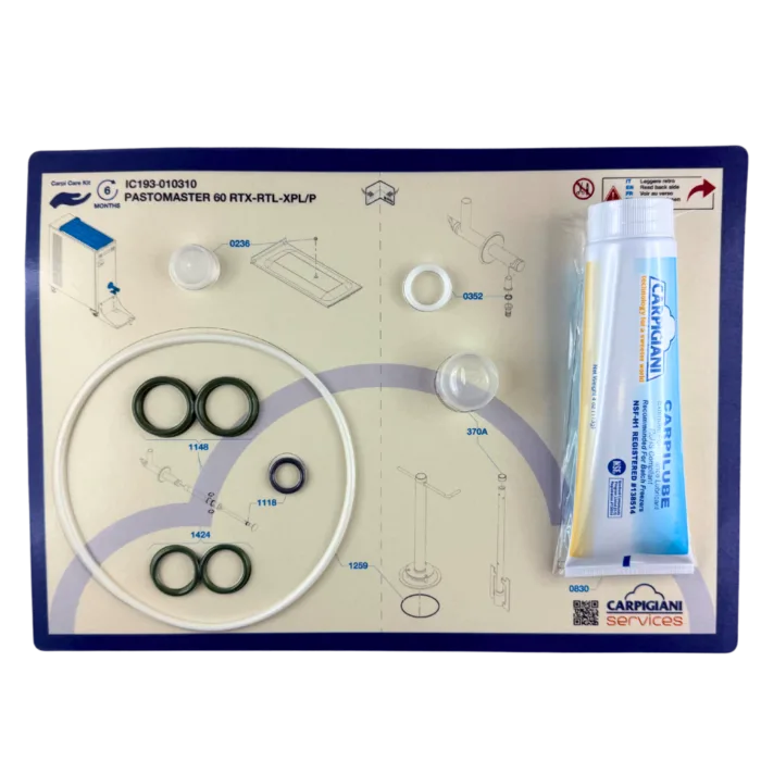 Zestaw uszczelek Carpigiani Pastomaster 60 Rtx/rtl/xpl